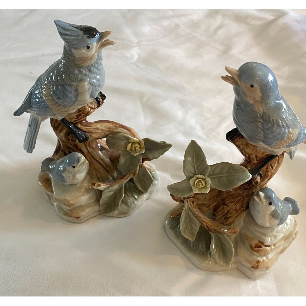 Vintage Bluebird Porcelain Figurines